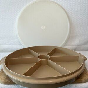 Vintage Tupperware Serving Tray with Lid